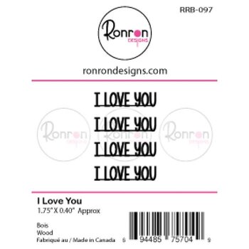 RONRON DESIGNS RONRON DESIGNS I LOVE YOU WOOD PIECES