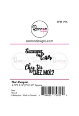 RONRON DESIGNS RONRON DESIGNS DUO COQUIN WOOD PIECES