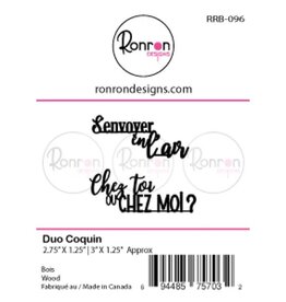 RONRON DESIGNS RONRON DESIGNS DUO COQUIN WOOD PIECES