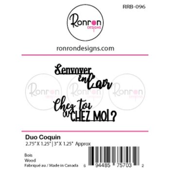 RONRON DESIGNS RONRON DESIGNS DUO COQUIN WOOD PIECES