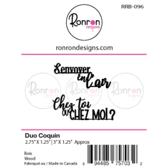 RONRON DESIGNS RONRON DESIGNS DUO COQUIN WOOD PIECES