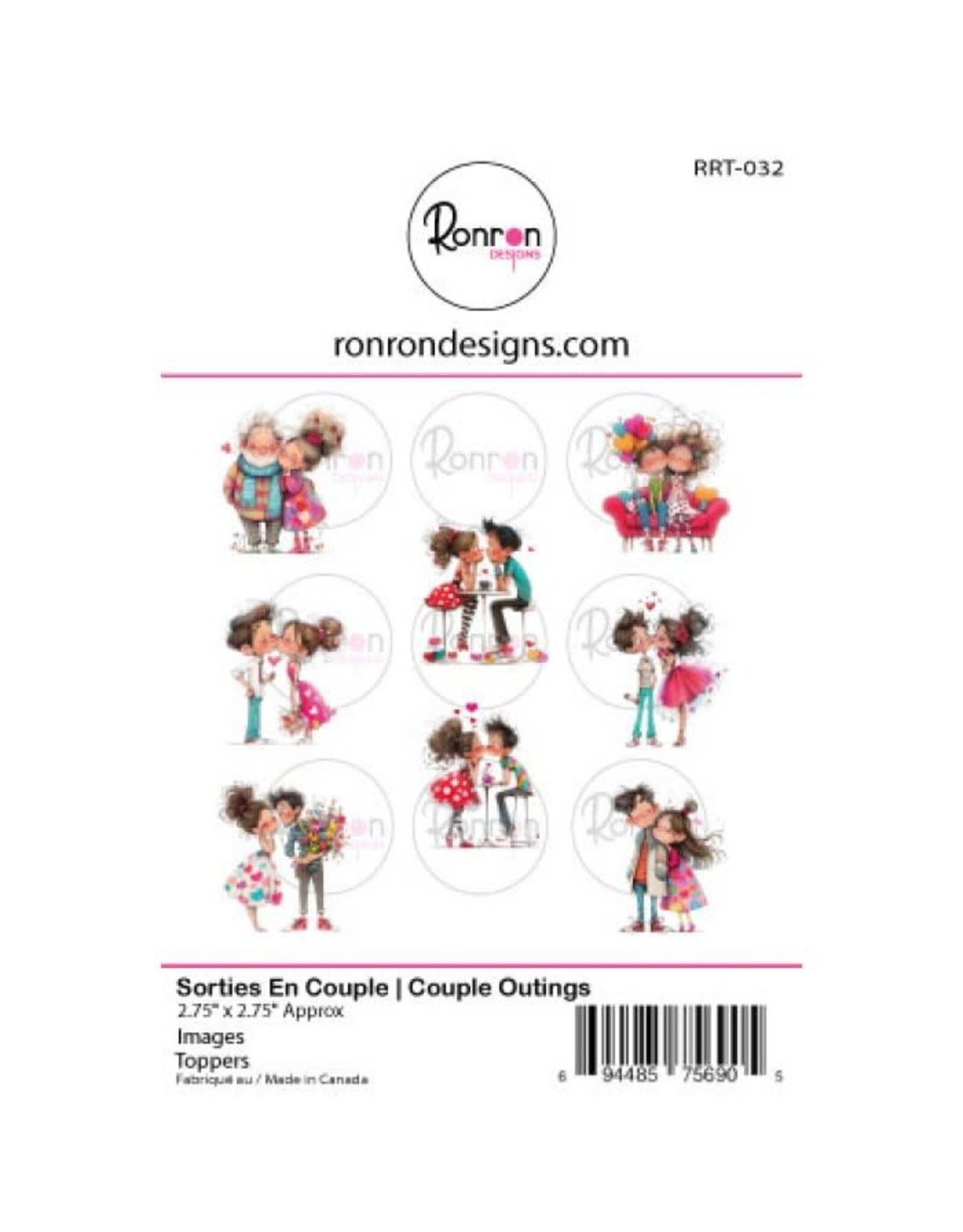RONRON DESIGNS RONRON DESIGNS SORTIES EN COUPLE TOPPERS