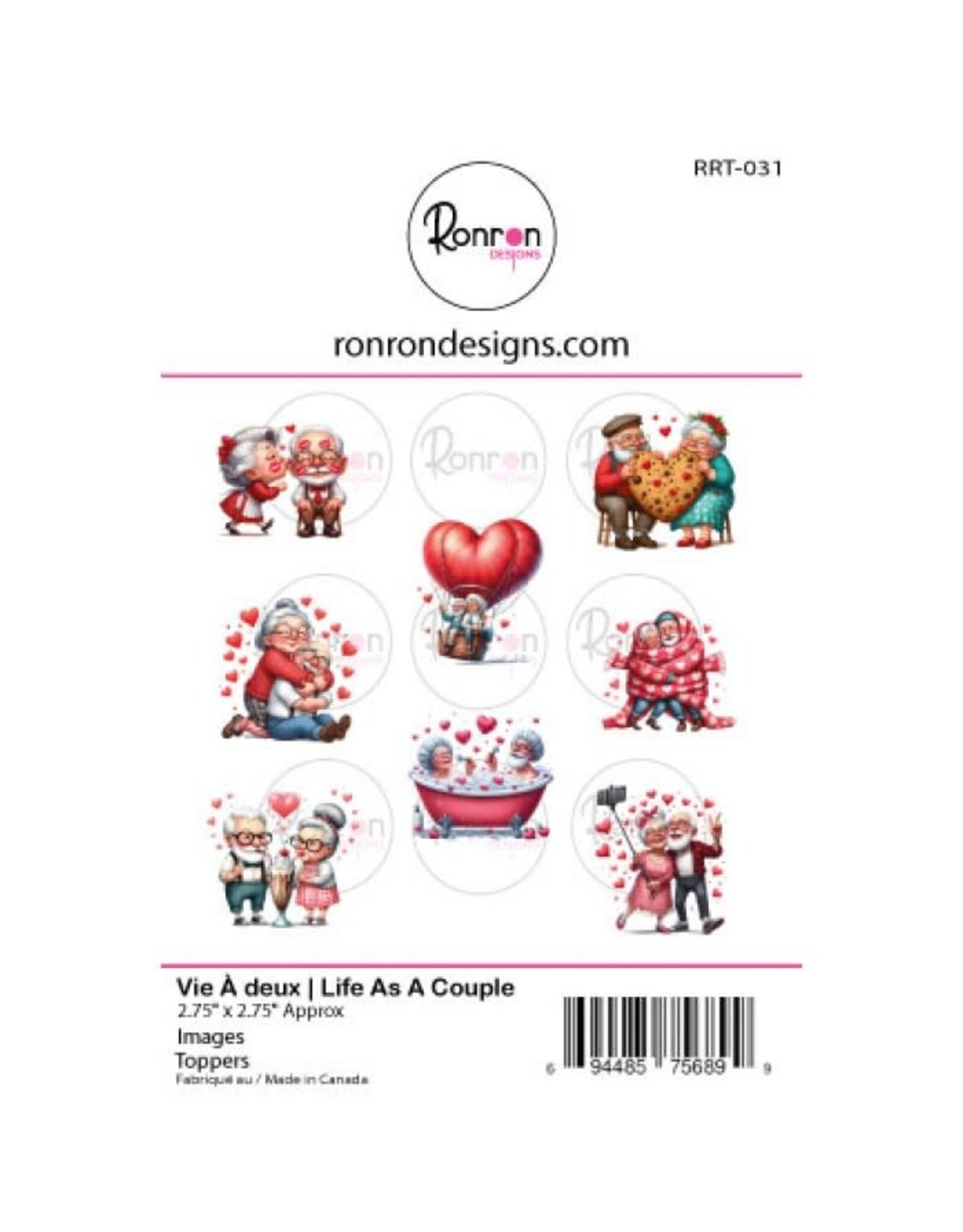 RONRON DESIGNS RONRON DESIGNS VIE À DEUX TOPPERS