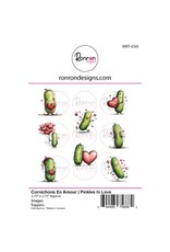 RONRON DESIGNS RONRON DESIGNS CORNICHONS EN AMOUR TOPPERS