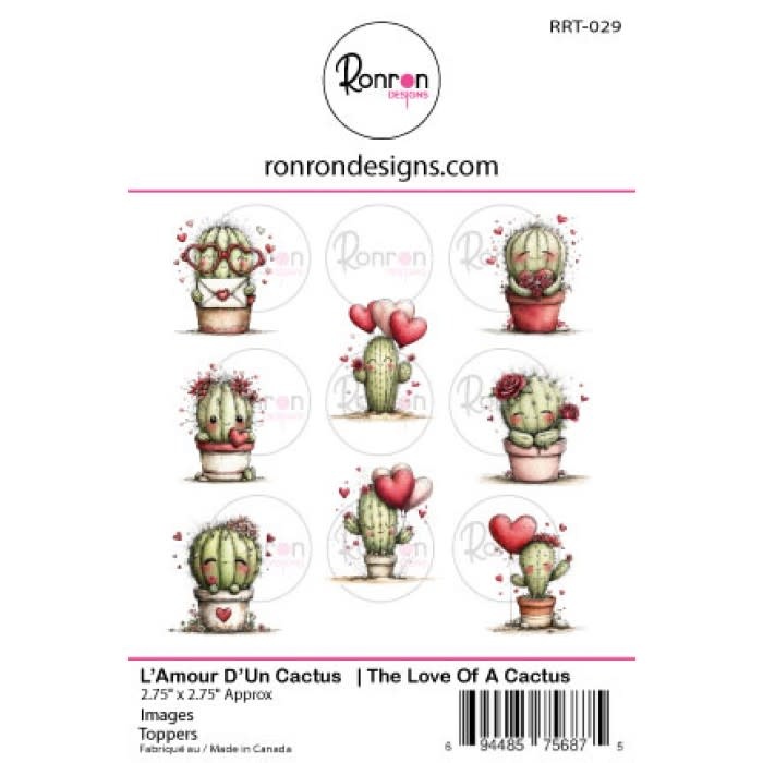 RONRON DESIGNS RONRON DESIGNS L'AMOUR D'UN CACTUS TOPPERS
