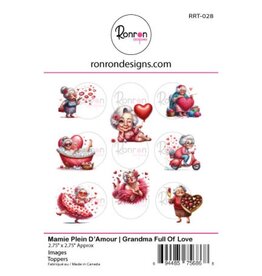 RONRON DESIGNS RONRON DESIGNS MAMIE PLEIN D'AMOUR TOPPERS