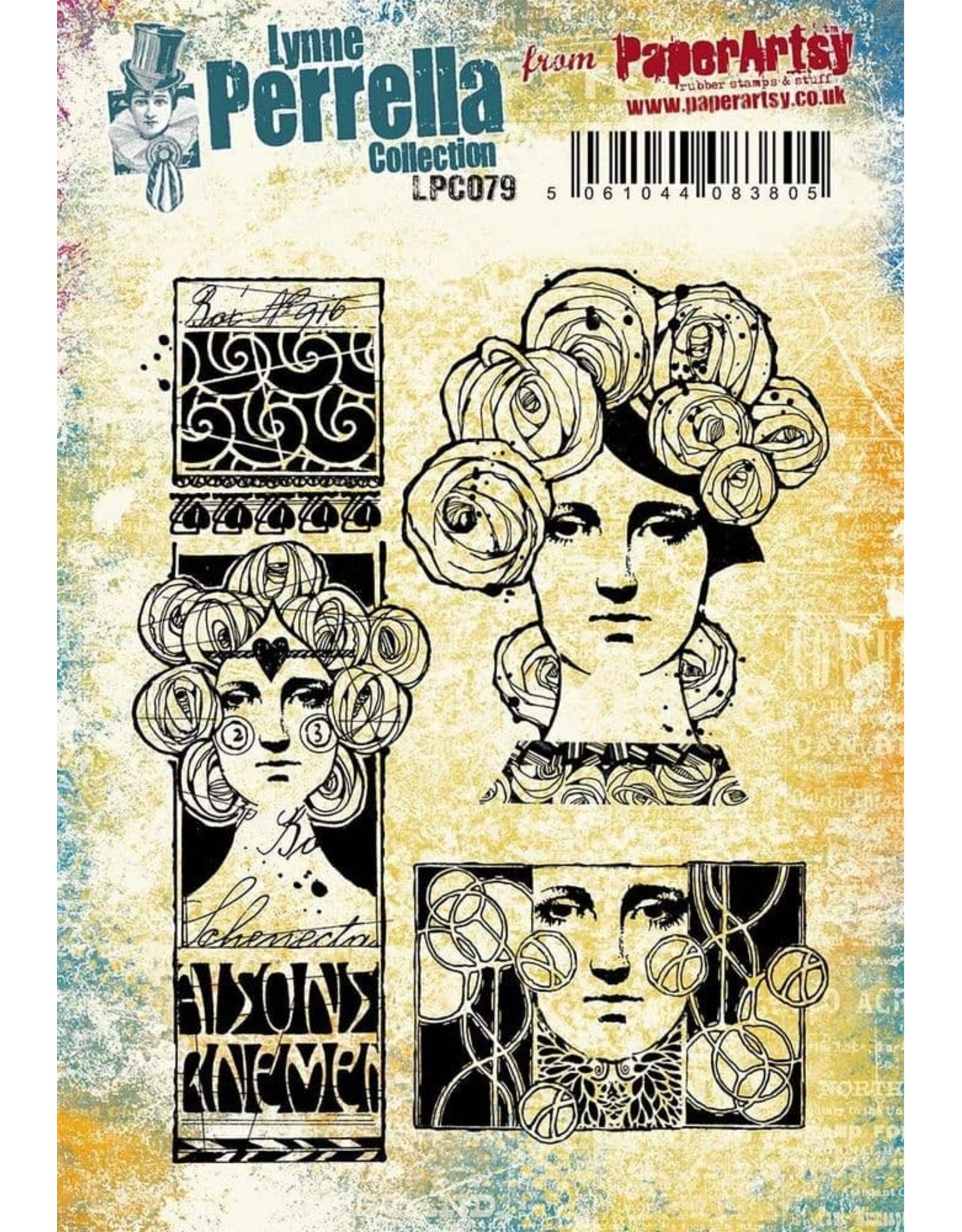 PAPER ARTSY PAPER ARTSY LYNNE PERRELLA COLLECTION LPC079 CLING STAMP SET