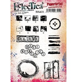 PAPER ARTSY PAPER ARTSY ECLECTICA SETH APTER ESA51 CLING STAMP SET