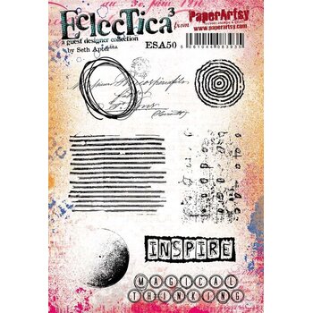 PAPER ARTSY PAPER ARTSY ECLECTICA SETH APTER ESA50 CLING STAMP SET