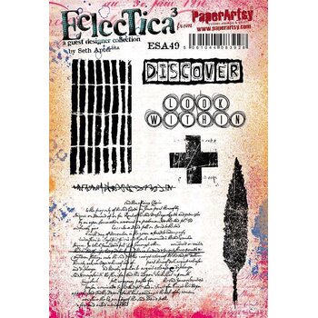 PAPER ARTSY PAPER ARTSY ECLECTICA SETH APTER ESA49 CLING STAMP SET