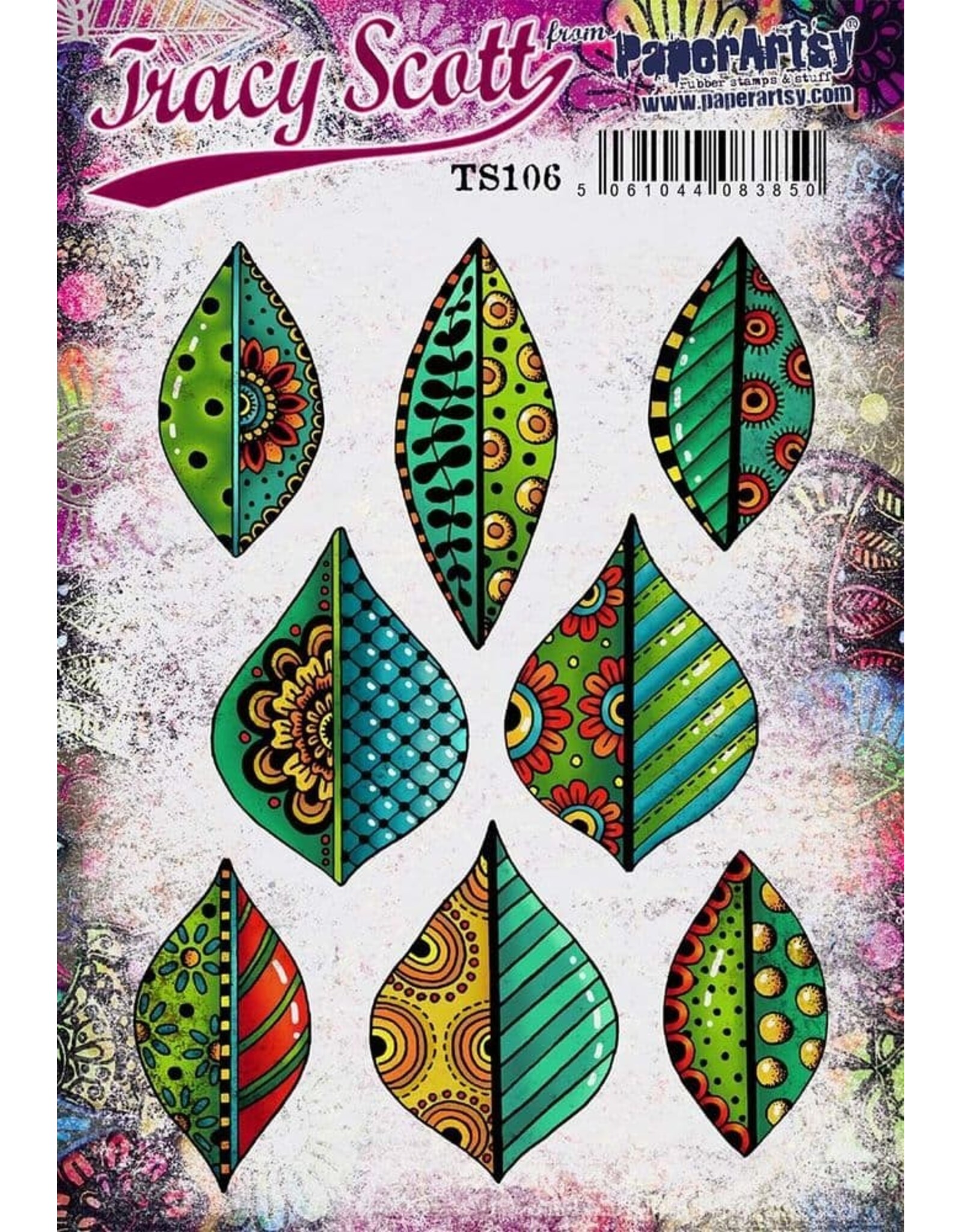 PAPER ARTSY PAPER ARTSY TRACY SCOTT TS106 CLING STAMP SET