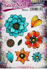 PAPER ARTSY PAPER ARTSY TRACY SCOTT TS105 CLING STAMP SET