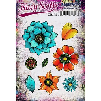 PAPER ARTSY PAPER ARTSY TRACY SCOTT TS105 CLING STAMP SET