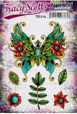 PAPER ARTSY PAPER ARTSY TRACY SCOTT TS104 CLING STAMP SET