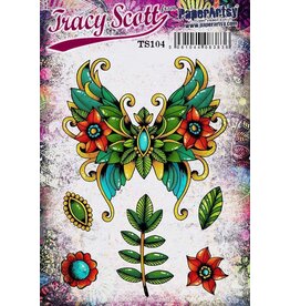 PAPER ARTSY PAPER ARTSY TRACY SCOTT TS104 CLING STAMP SET