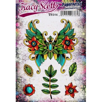 PAPER ARTSY PAPER ARTSY TRACY SCOTT TS104 CLING STAMP SET