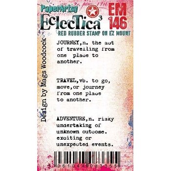 PAPER ARTSY PAPER ARTSY MAGS WOODCOCK ECLECTICA EM146 MINI CLING STAMP