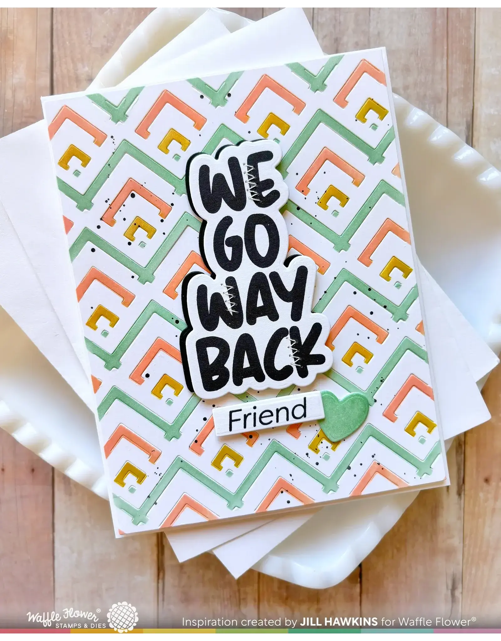 WAFFLE FLOWER WAFFLE FLOWER OLD FRIEND SENTIMENTS CLEAR STAMP SET