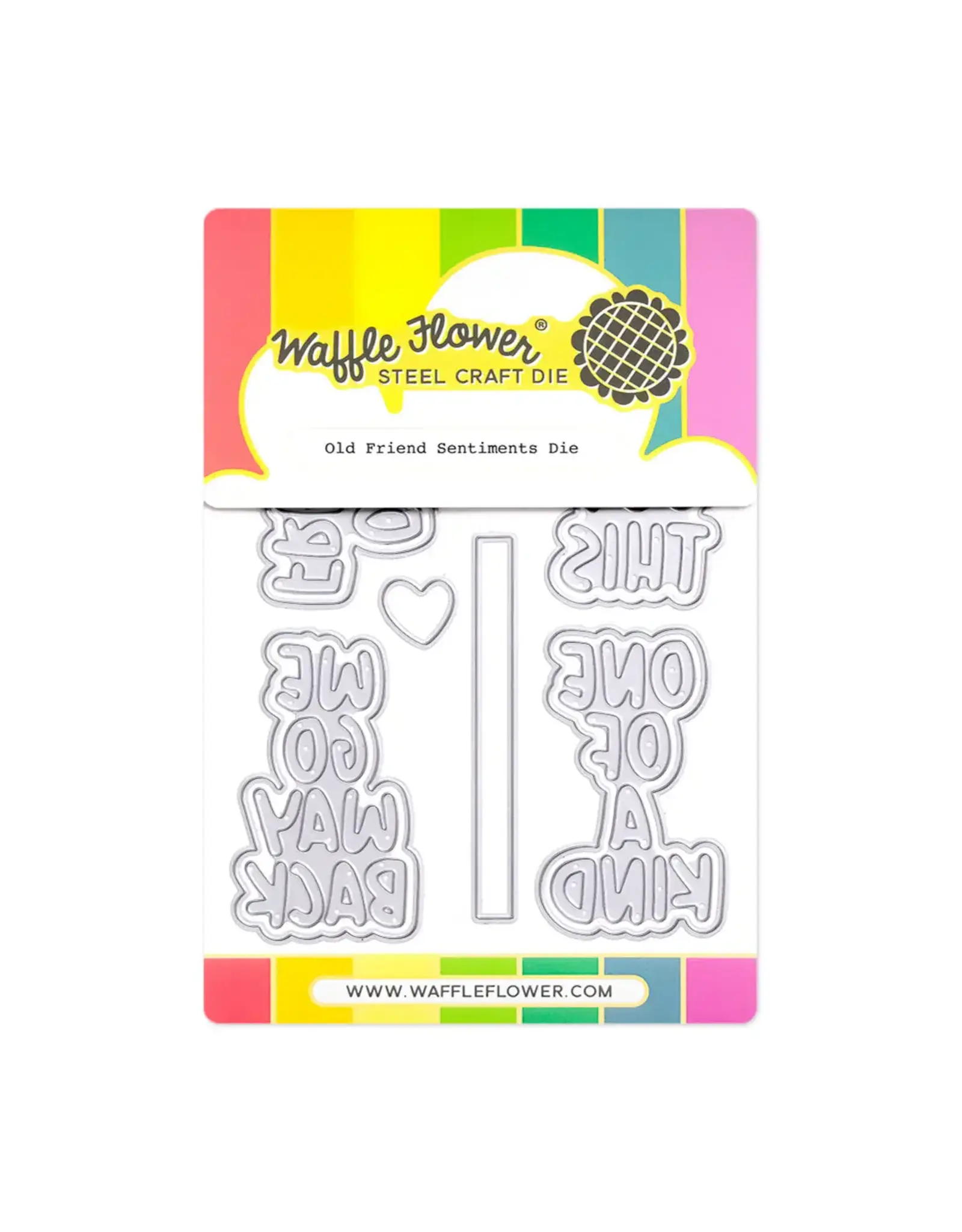 WAFFLE FLOWER WAFFLE FLOWER OLD FRIEND SENTIMENTS DIE SET