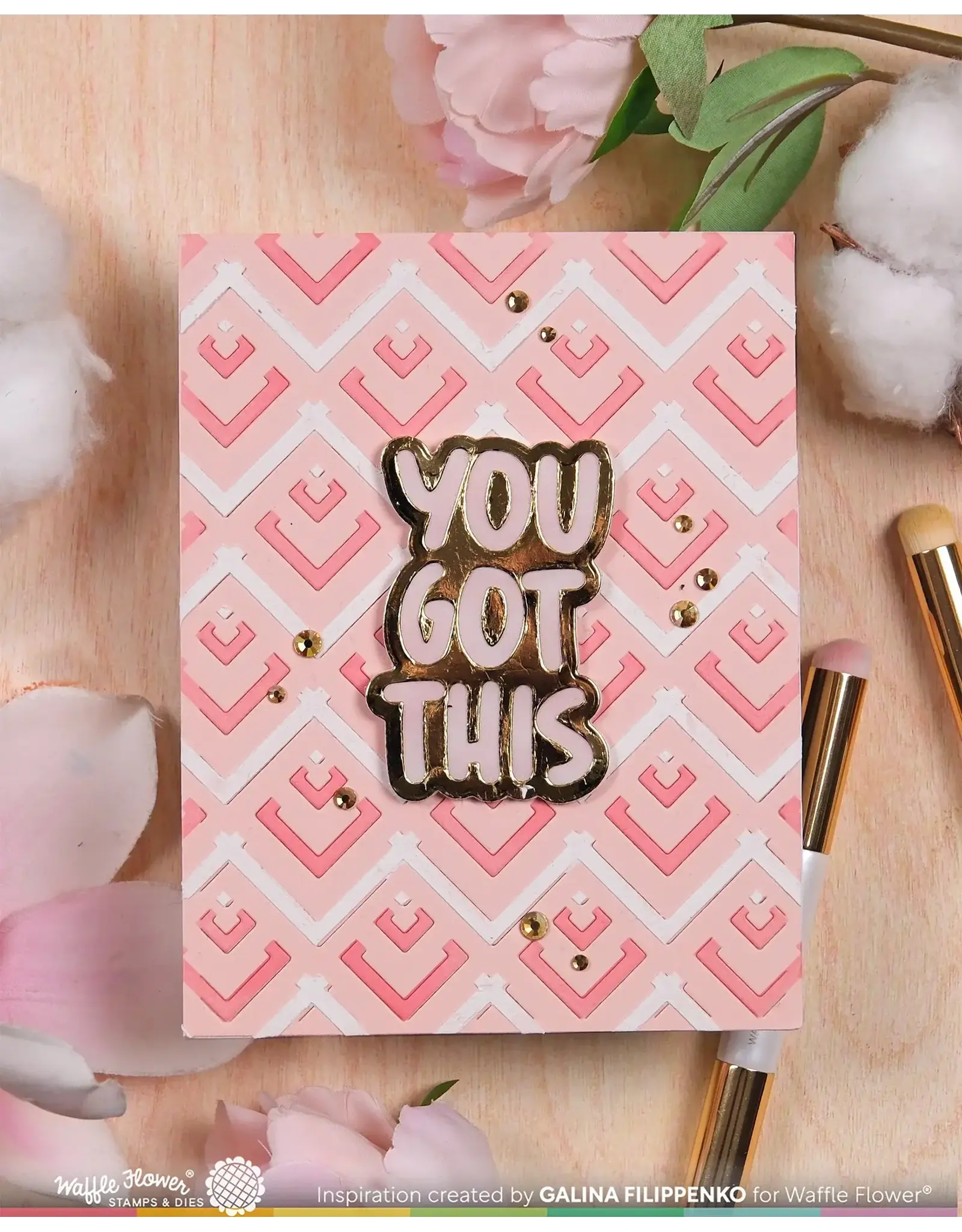 WAFFLE FLOWER WAFFLE FLOWER OLD FRIEND SENTIMENTS DIE SET