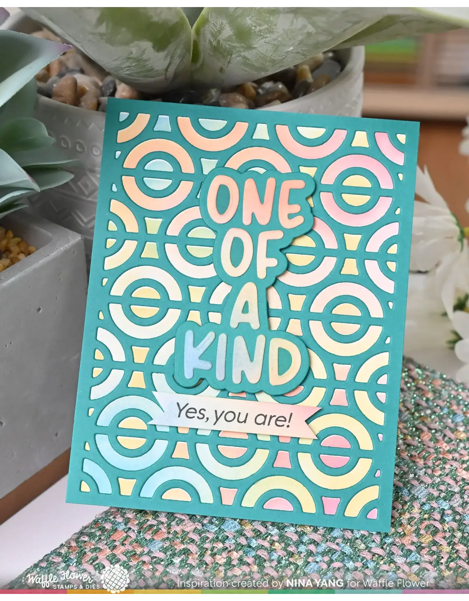 WAFFLE FLOWER WAFFLE FLOWER OLD FRIEND SENTIMENTS DIE SET