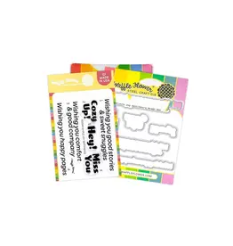 WAFFLE FLOWER WAFFLE FLOWER SIMPLE JOY SENTIMENTS CLEAR STAMP SET AND DIE COMBO