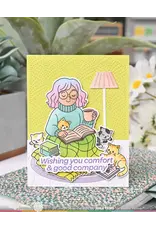 WAFFLE FLOWER WAFFLE FLOWER SIMPLE JOY SENTIMENTS CLEAR STAMP SET AND DIE COMBO