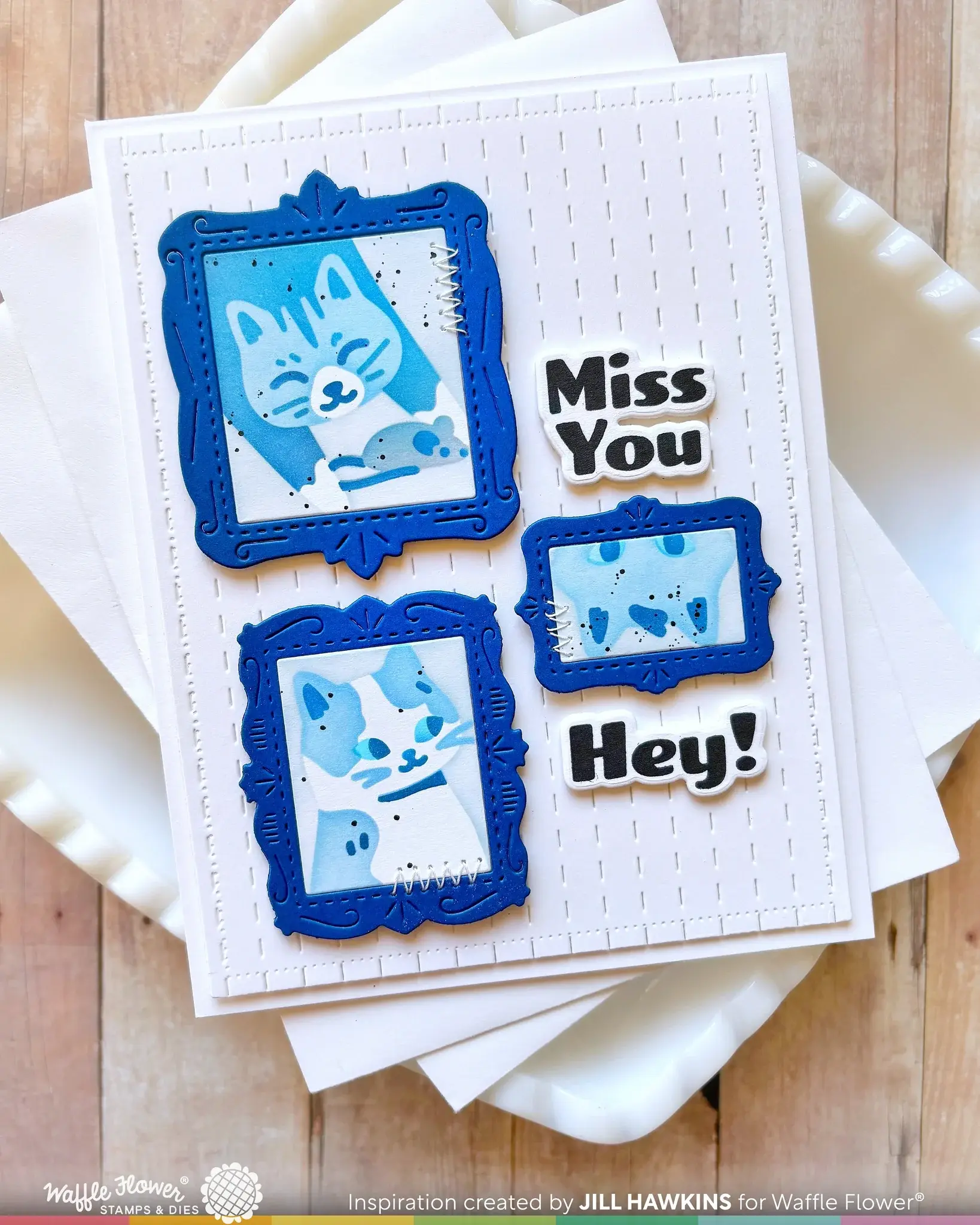 WAFFLE FLOWER WAFFLE FLOWER SIMPLE JOY SENTIMENTS CLEAR STAMP SET AND DIE COMBO