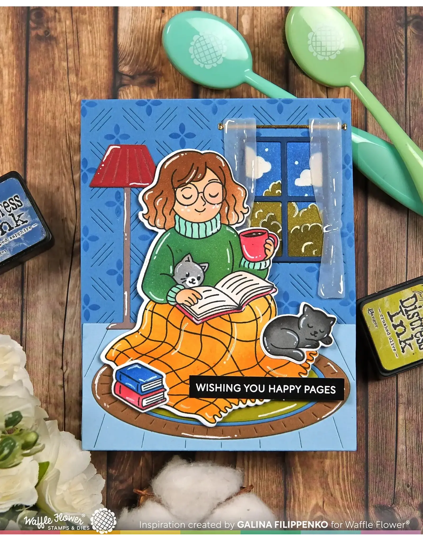 WAFFLE FLOWER WAFFLE FLOWER SIMPLY JOY CLEAR STAMP SET