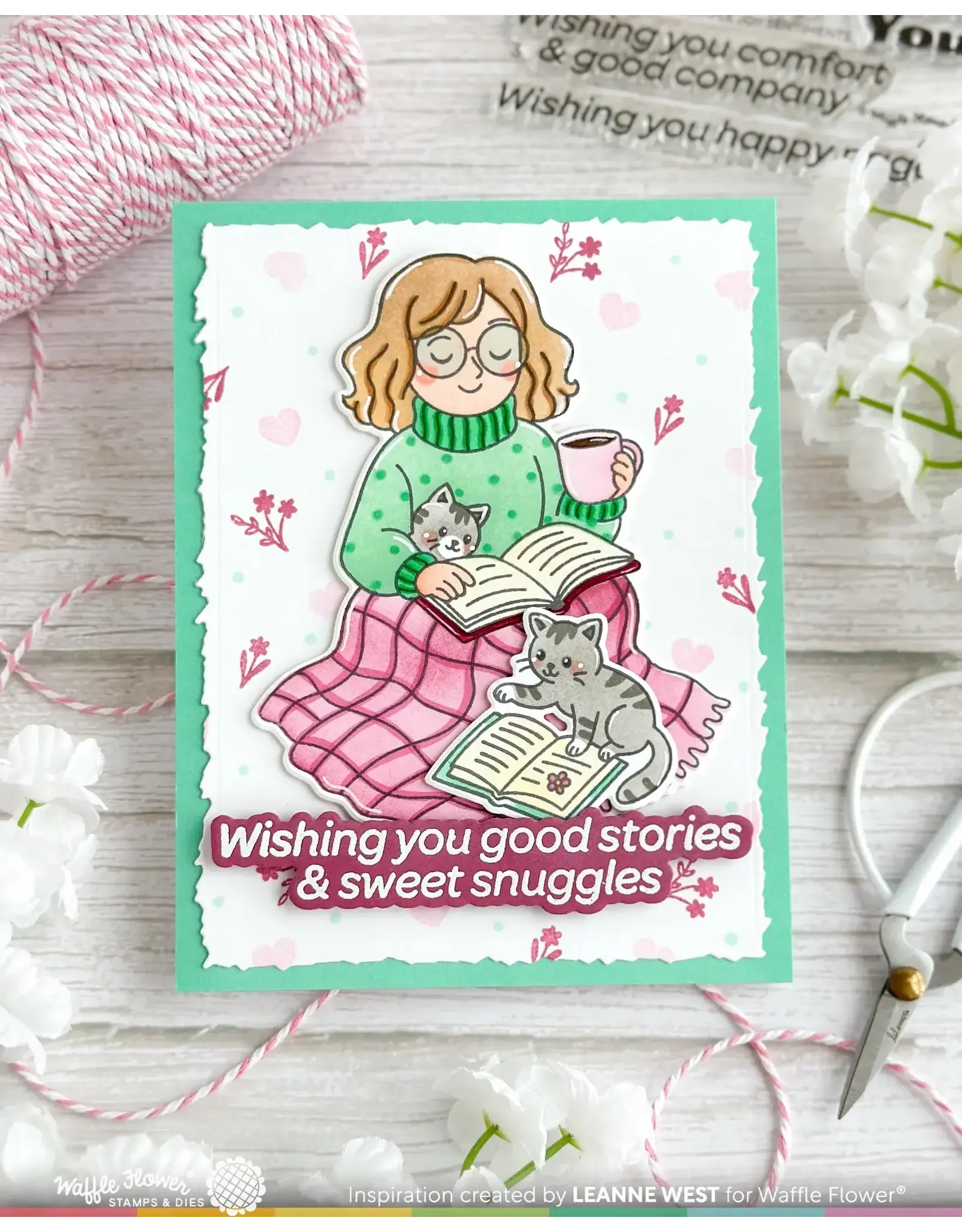 WAFFLE FLOWER WAFFLE FLOWER SIMPLY JOY CLEAR STAMP SET