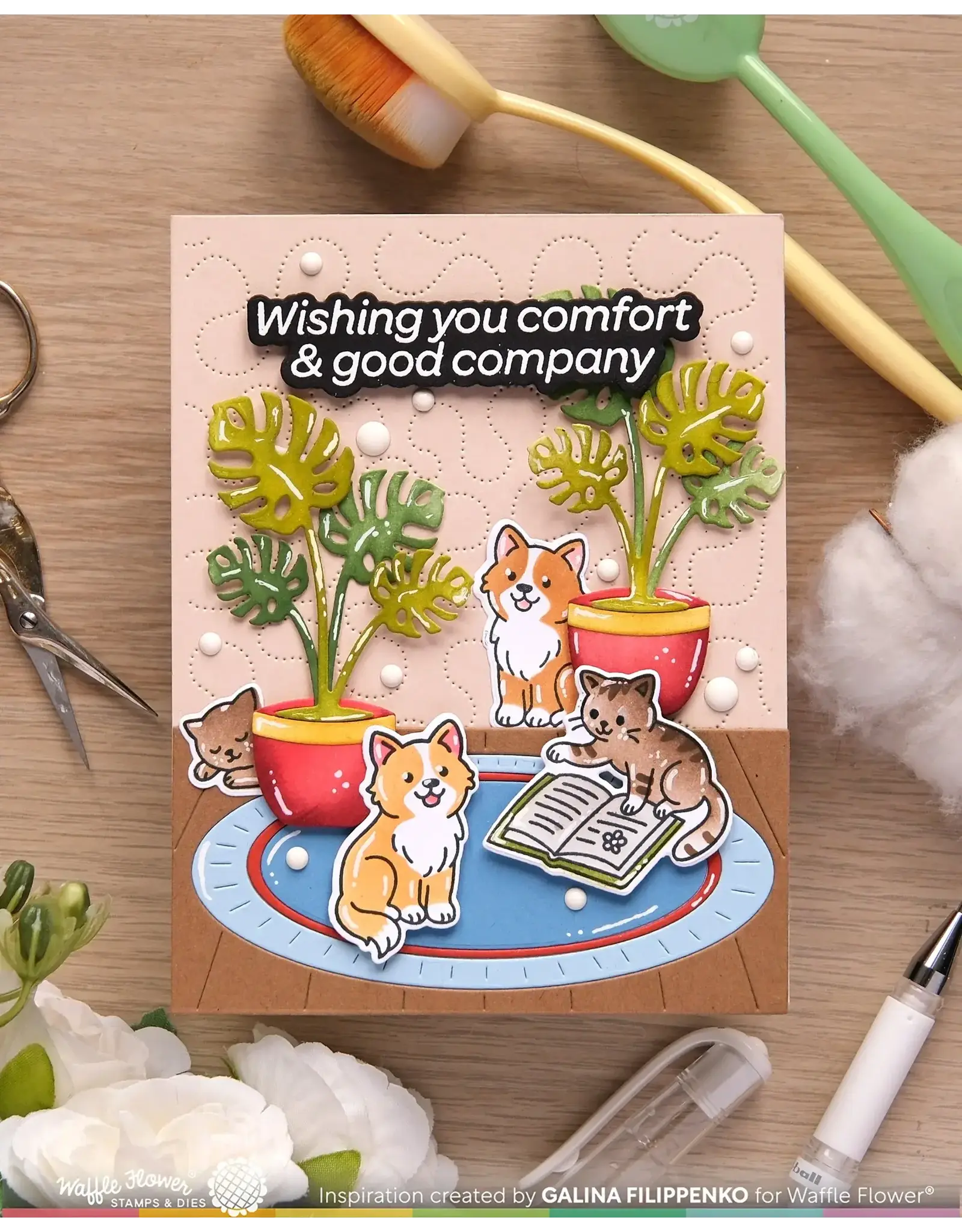 WAFFLE FLOWER WAFFLE FLOWER SIMPLY JOY MATCHING DIE SET