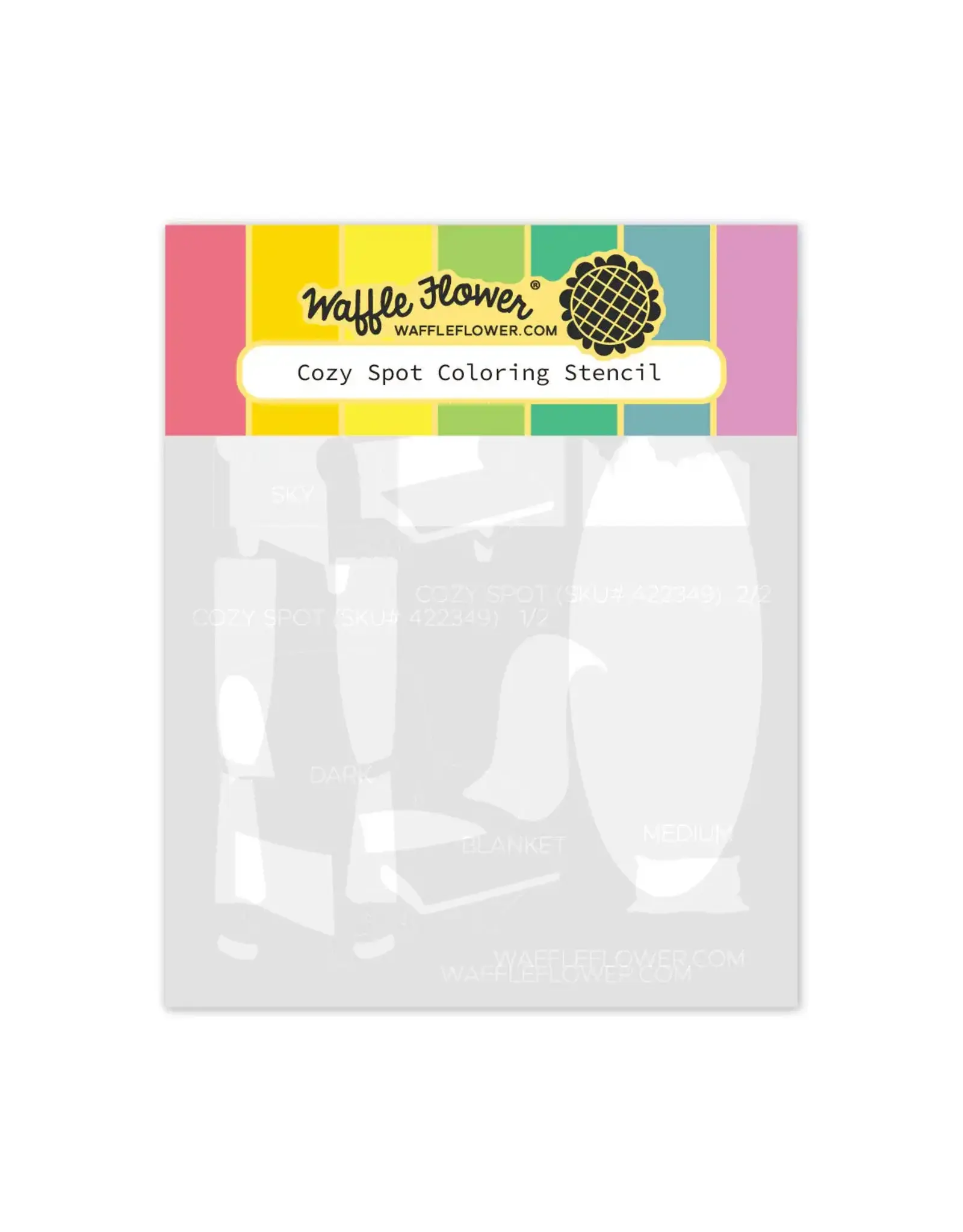 WAFFLE FLOWER WAFFLE FLOWER COZY SPOT COLORING STENCIL SET