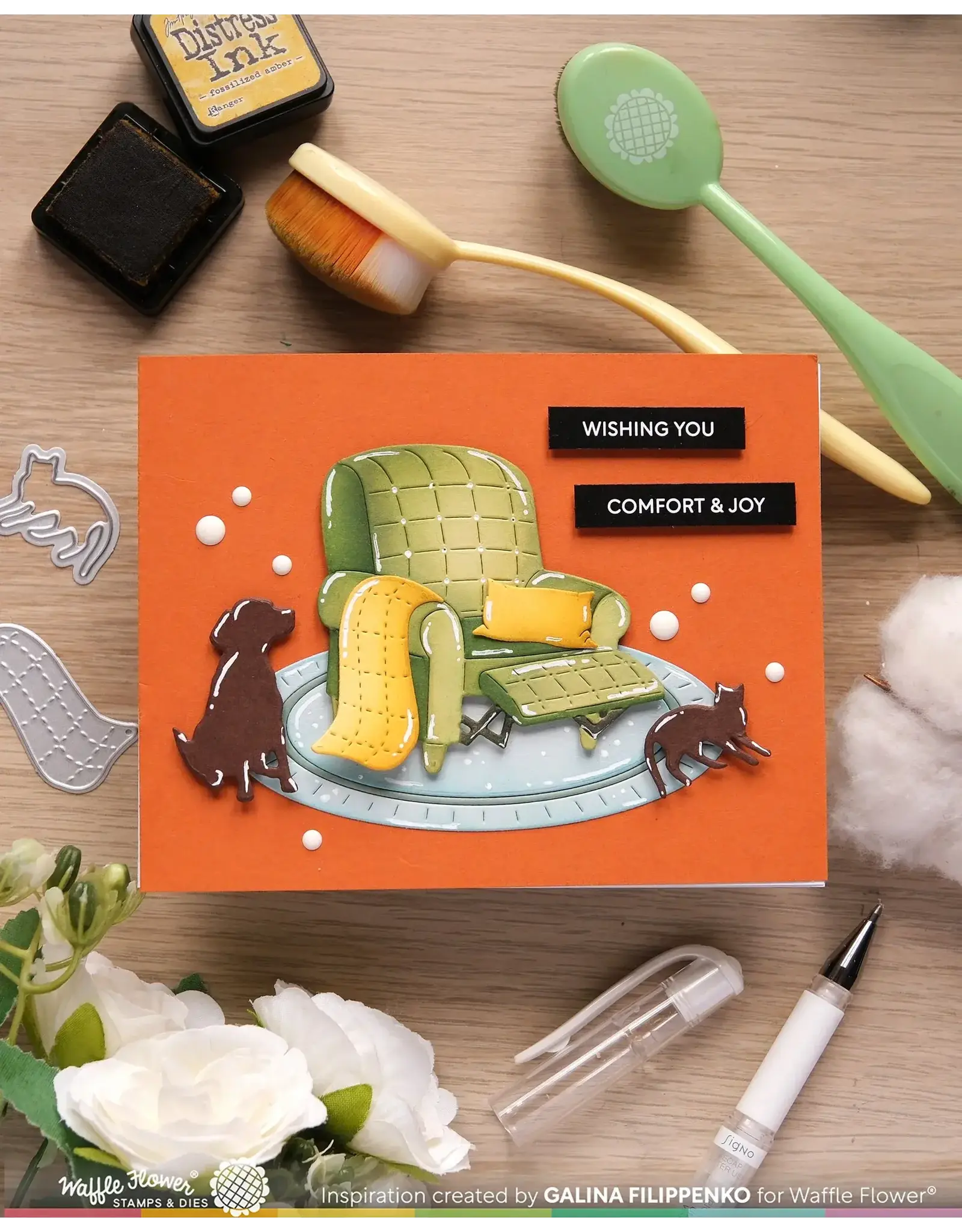 WAFFLE FLOWER WAFFLE FLOWER COZY SPOT COLORING STENCIL SET