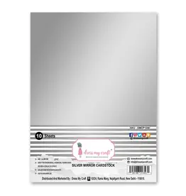 DRESS MY CRAFT DRESS MY CRAFT SILVER MIRROR CARDSTOCK A4 10/PK