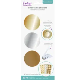 CRAFTERS COMPANION CRAFTER'S COMPANION EMBOSSING STICKERS 30/PK