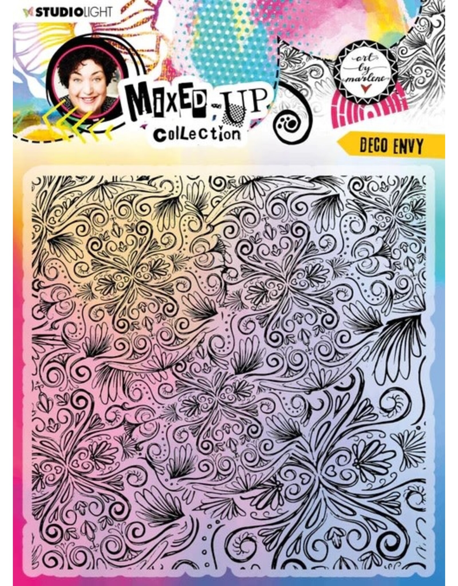 STUDIOLIGHT STUDIOLIGHT ART BY MARLENE MIXED UP COLLECTION DECO ENVY CLEAR STAMP