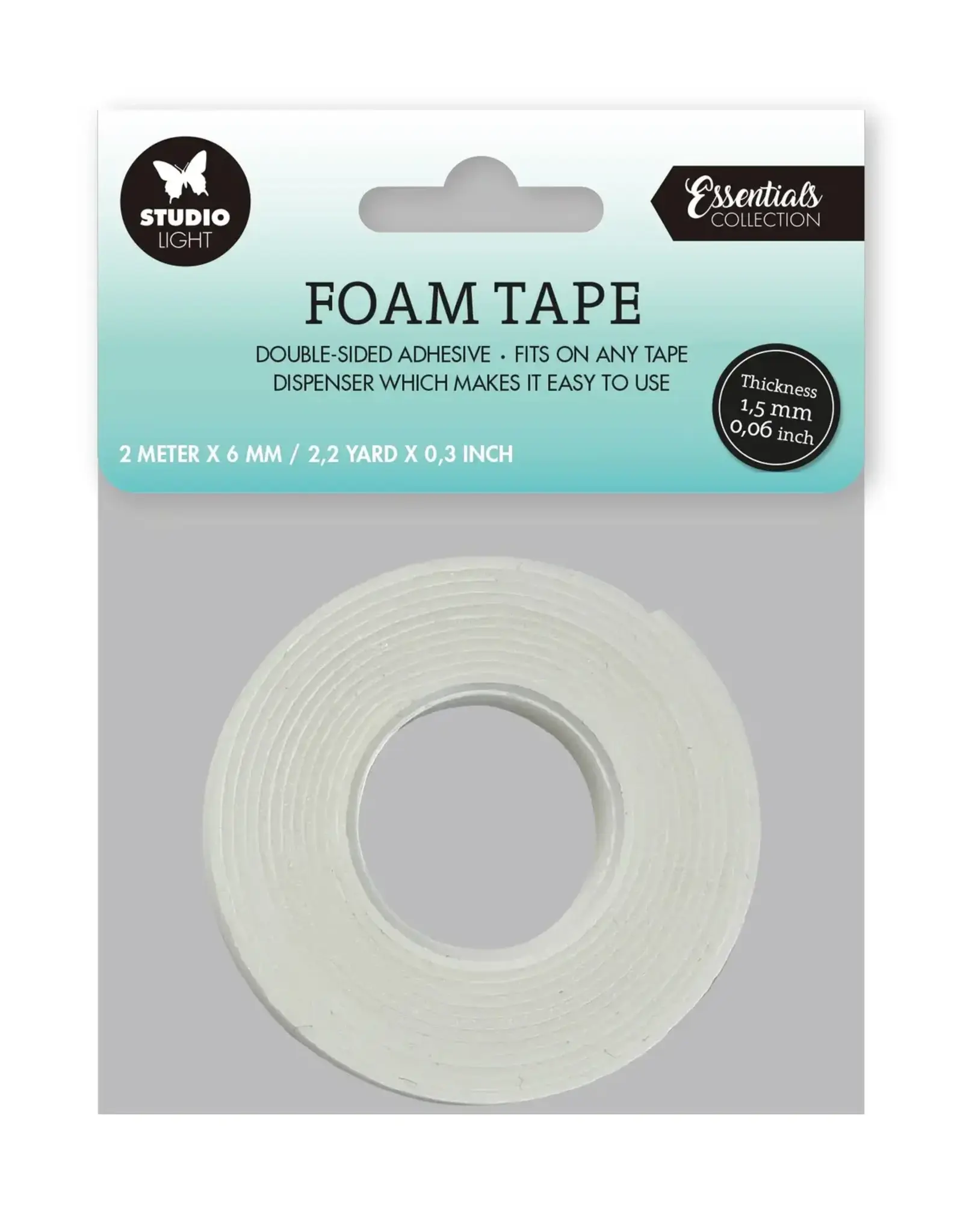 STUDIOLIGHT STUDIOLIGHT ESSENTIALS COLLECTION DOUBLESIDED FOAM TAPE 1.5mm