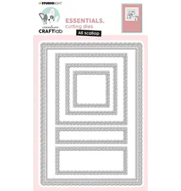 STUDIOLIGHT STUDIOLIGHT CREATIVE CRAFTLAB ESSENTIALS A6 SCALLOPED SQUARE DIE SET