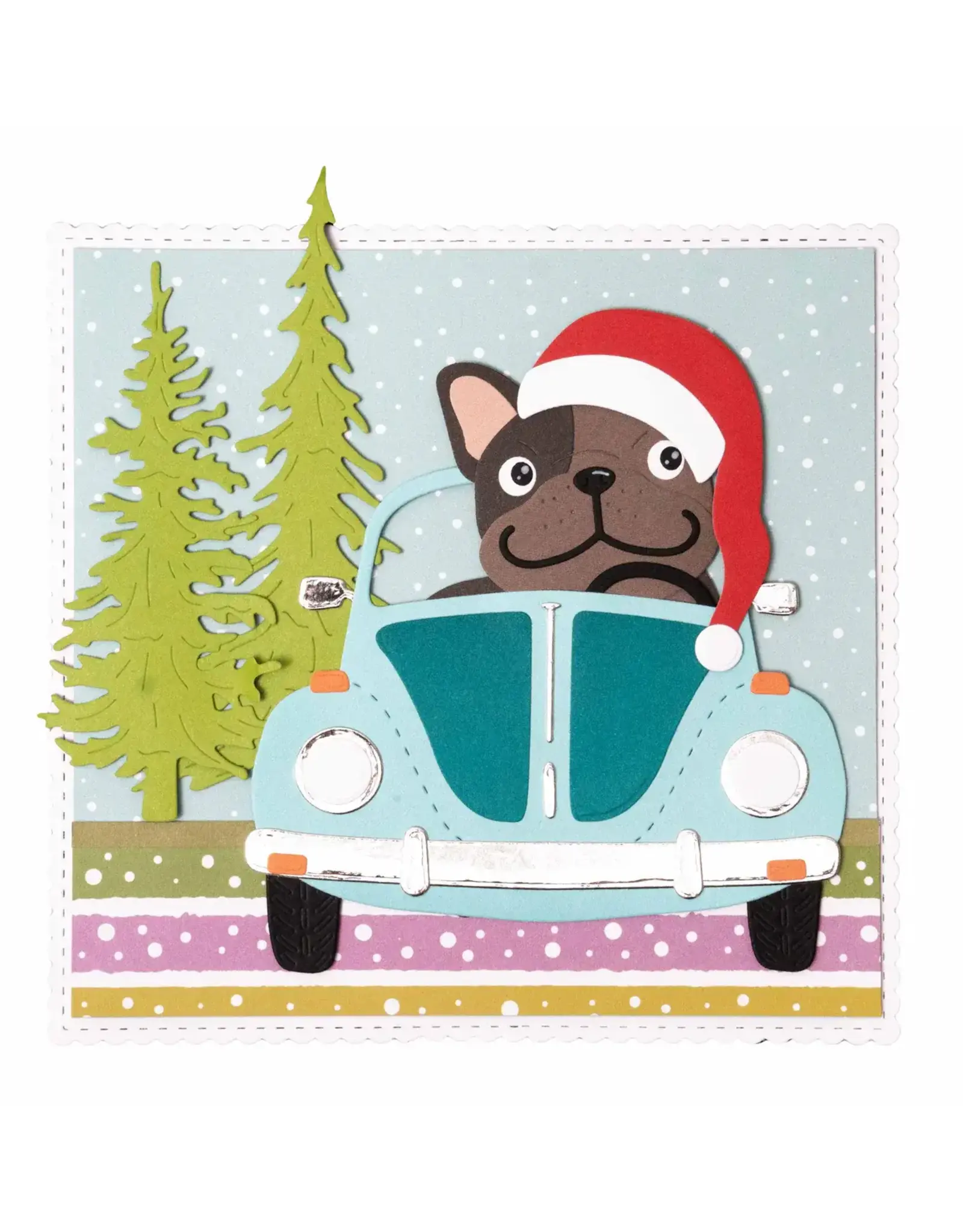 STUDIOLIGHT STUDIOLIGHT CREATIVE CRAFTLAB ESSENTIALS A6 SCALLOPED SQUARE DIE SET