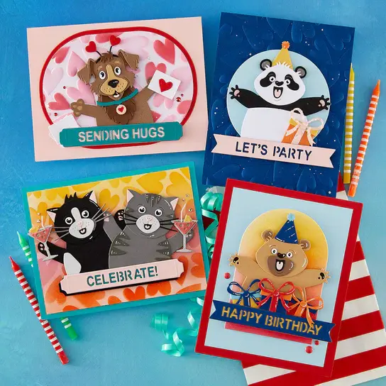 SPELLBINDERS SPELLBINDERS SIMON HURLEY SENDING HUGS COLLECTION DARLING DOG DIE SET
