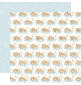 CARTA BELLA CARTA BELLA LITTLE LULLABIES BABY BOY SLEEPY BABY BEAR 12x12 CARDSTOCK