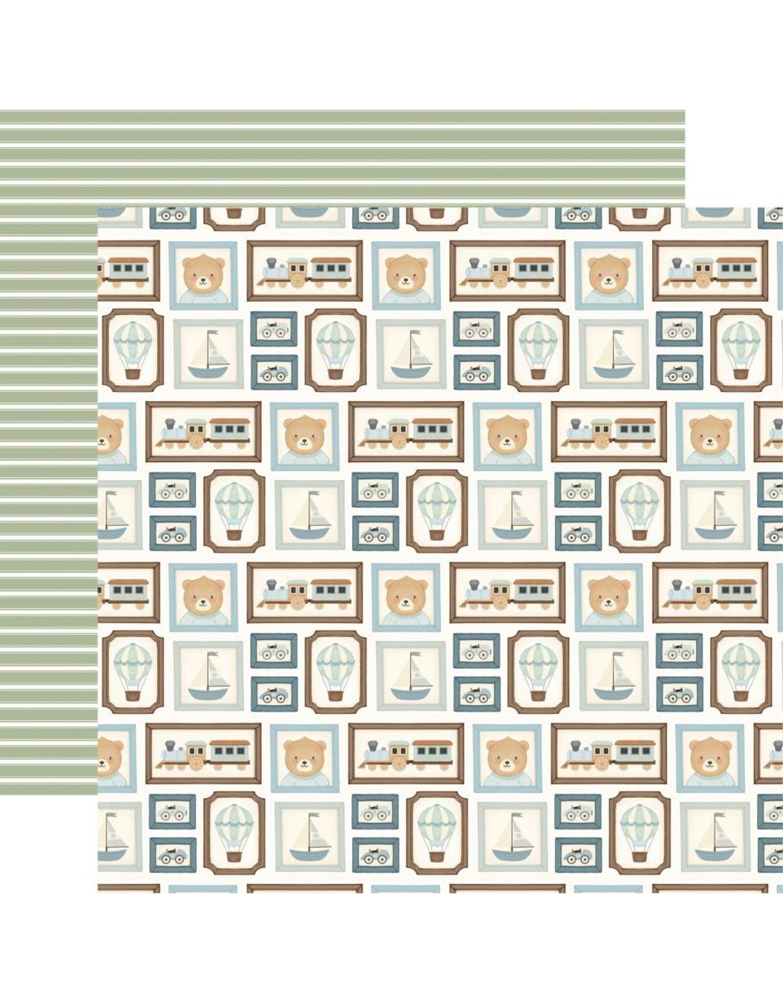 CARTA BELLA CARTA BELLA LITTLE LULLABIES BABY BOY BOY NURSERY WALL ART 12x12 CARDSTOCK