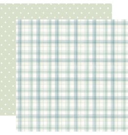 CARTA BELLA CARTA BELLA LITTLE LULLABIES BABY BOY PERFECT BOY PLAID 12x12 CARDSTOCK