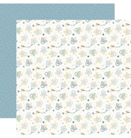 CARTA BELLA CARTA BELLA LITTLE LULLABIES BABY BOY SWEET PACIFIERS 12x12 CARDSTOCK