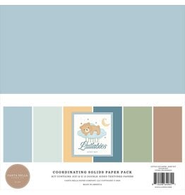 CARTA BELLA CARTA BELLA LITTLE LULLABIES BABY BOY 12x12 SOLIDS COLLECTION KIT