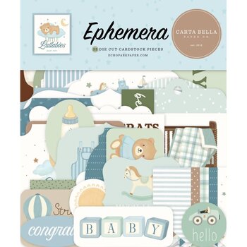 CARTA BELLA CARTA BELLA LITTLE LULLABIES BABY BOY EPHEMERA DIE CUTS