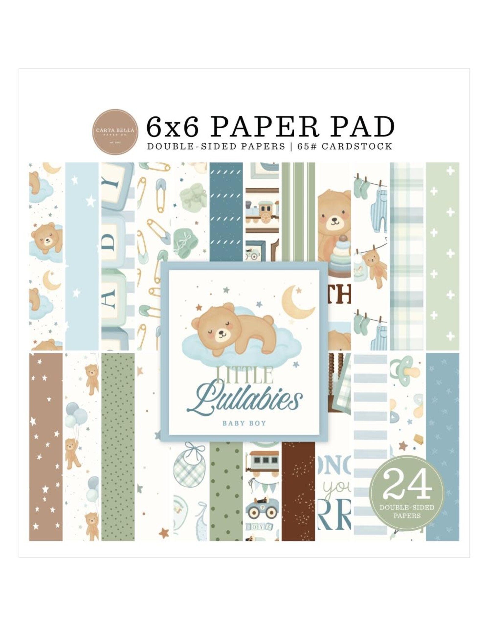 CARTA BELLA CARTA BELLA LITTLE LULLABIES BABY BOY 6x6 PAPER PAD