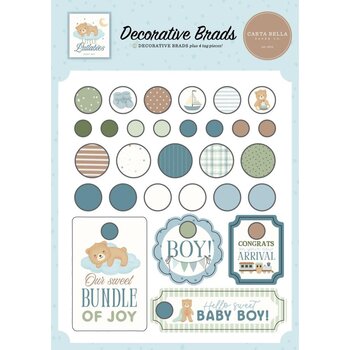 CARTA BELLA CARTA BELLA LITTLE LULLABIES BABY BOY DECORATIVE BRADS