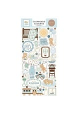 CARTA BELLA CARTA BELLA LITTLE LULLABIES BABY BOY 6x13 CHIPBOARD ACCENTS