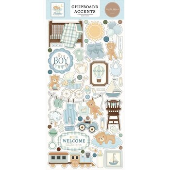 CARTA BELLA CARTA BELLA LITTLE LULLABIES BABY BOY 6x13 CHIPBOARD ACCENTS